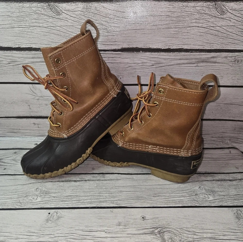Vintage L.L. Bean 6” Bean Boots Duck Boots Womans Size 8 Made In Maine USA